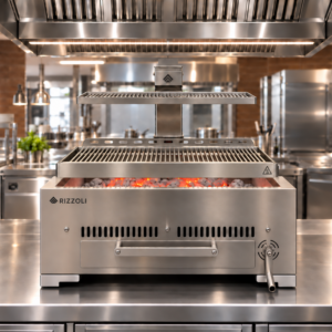 Rizzoli Sali e Scendi PRO 70 – Griglia a carbone professionale per ristorazione